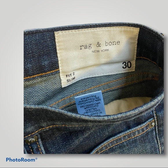 Rag & Bone Fit 2 Slim denim - Picture 3 of 3